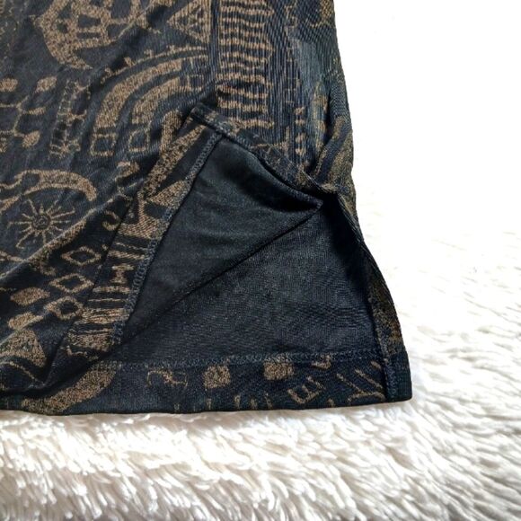 Chico's Travelers Jacket Bkack Tribal Art- to- Wear One Button Women's  Size 3. - Picture 7 of 14